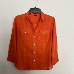 Theory Button up Top Size M